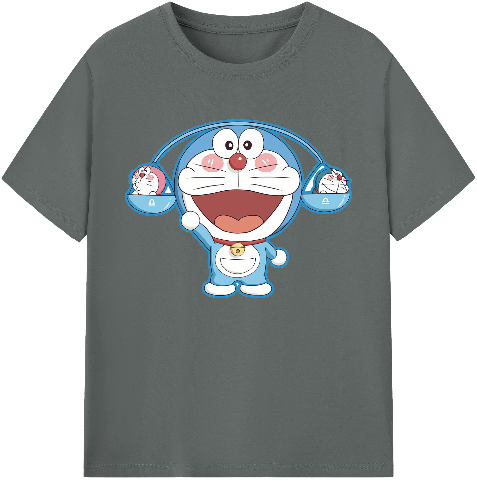 （画像用） ドラえもん Doraemon 綿100％ メンズ半袖Tシャツ｜肌触りやわらか＆通気性